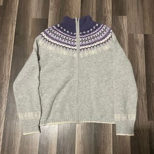 Eddie Bauer zip up sweater